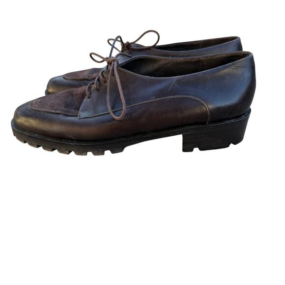 Amalfi by Rangoni Brown Leather Oxford Shoes - Size 7B - Picture 1 of 7
